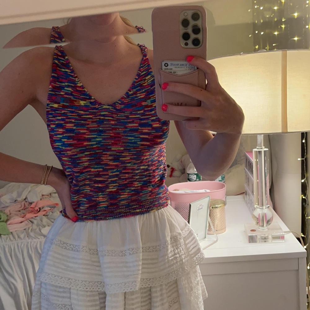Wild Honey Colorful Knit Top